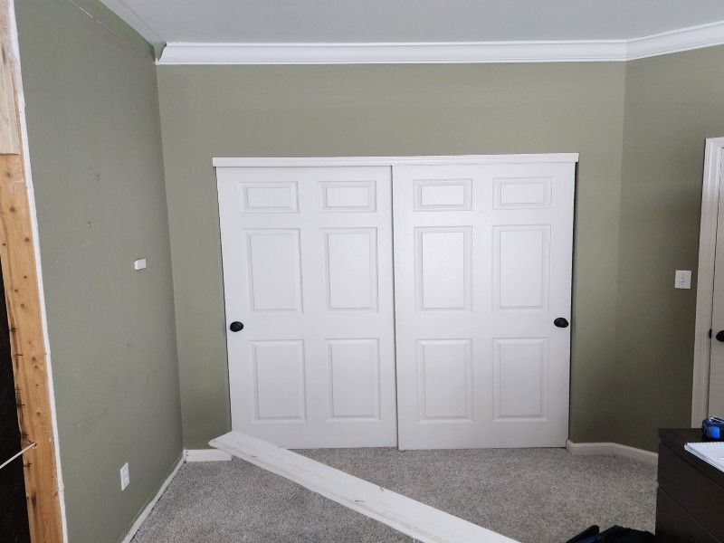 Bedroom demolition after water damage
