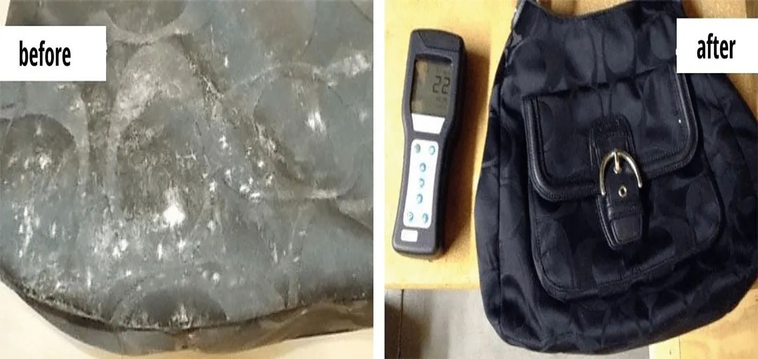 contents cleaning before and after photo