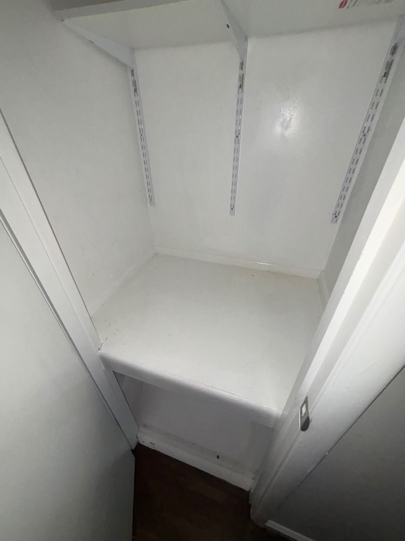 Clean closet after mold remediation