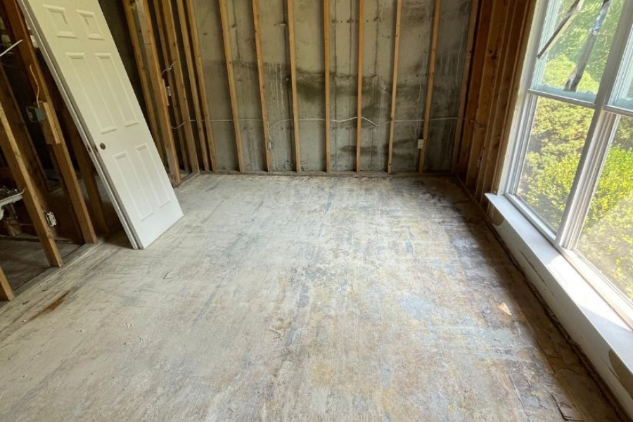 Full demolition during water damage restoration