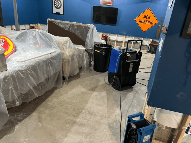 water damage dry out equipment