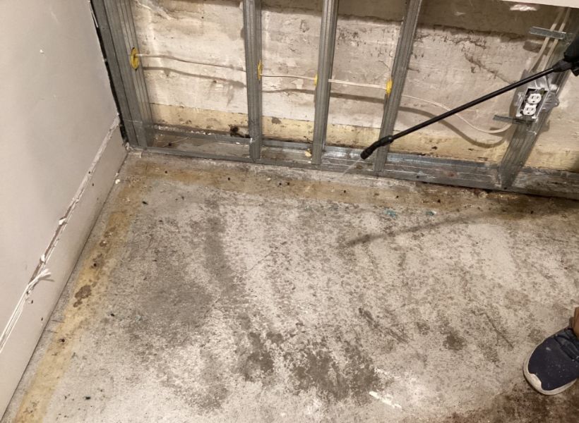 water damage mitigation - demo