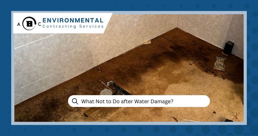 What Not to Do After Water Damage