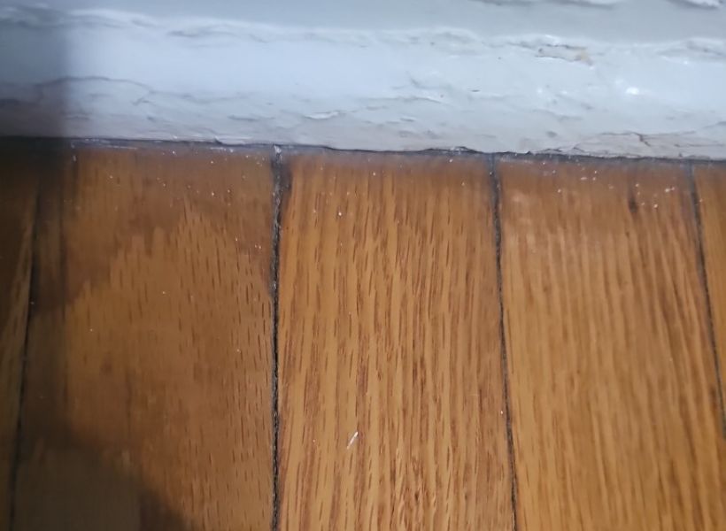 wooden floor - water damage