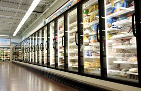 Commercial Refrigeration — Row Of Refrigerators in Austin, TX