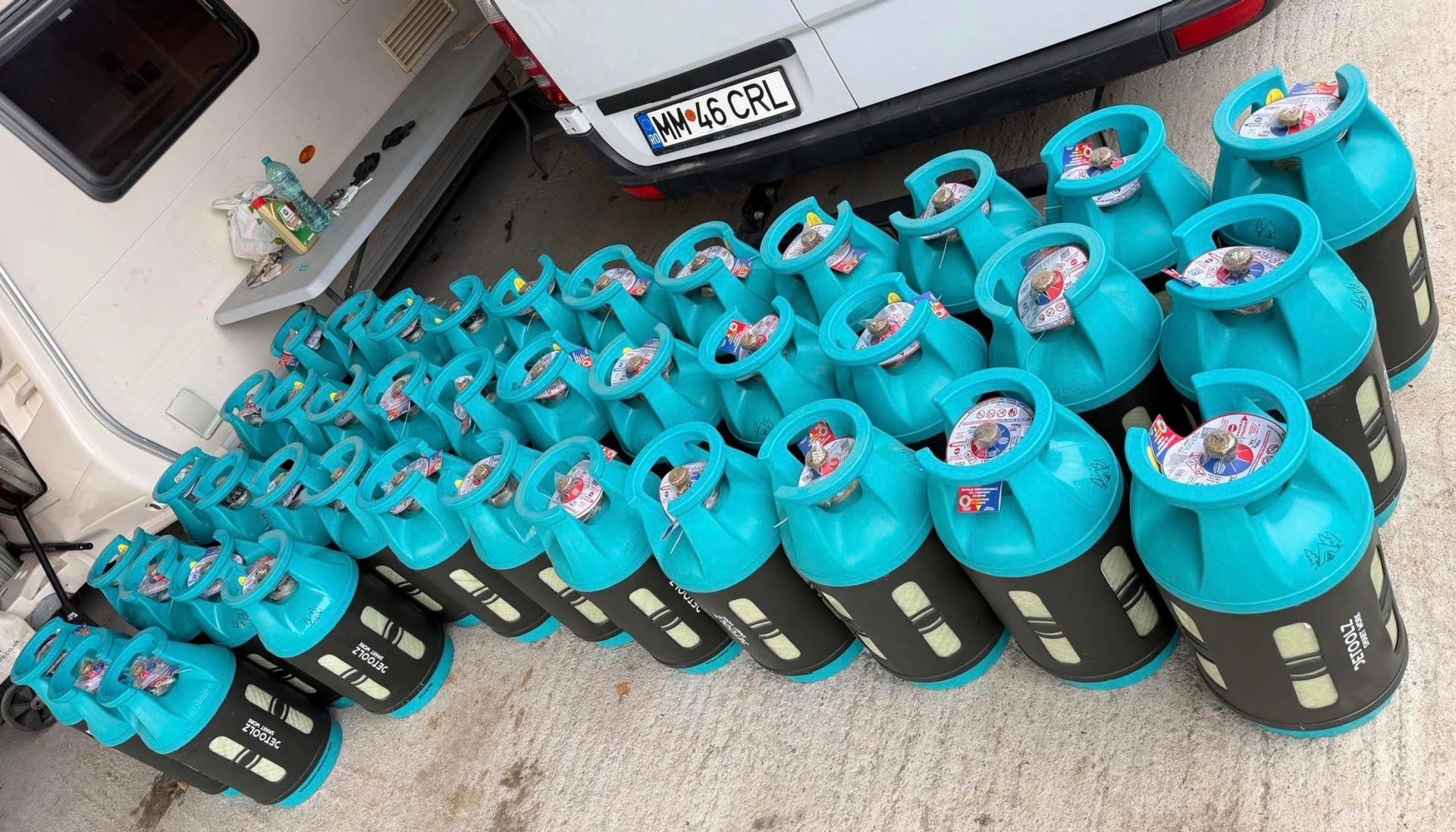 gassflasker til varme sendt av dare2be