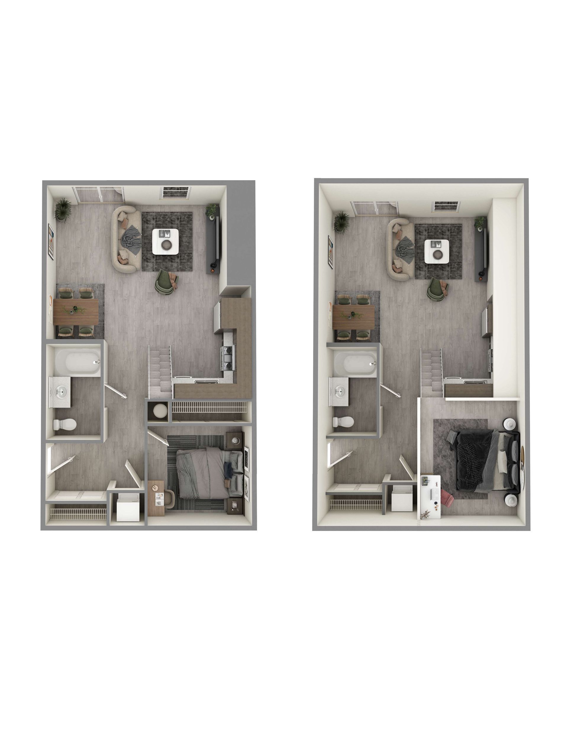 2 Bedroom w/Loft & Juliette Balcony