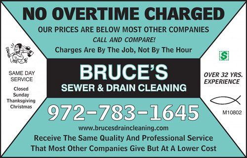 Bruce's Sewer & Drain Cleaning Ads