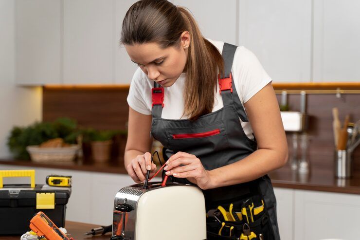 Samsung Appliance repair San Marcos Ca technician fixing home appliance