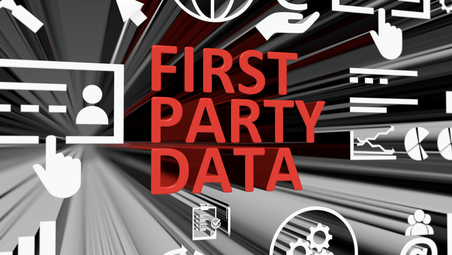 First party data around with icons