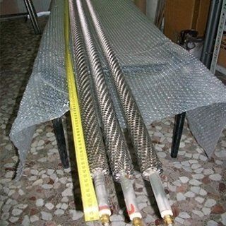 Resistenze lineari alettate in acciaio