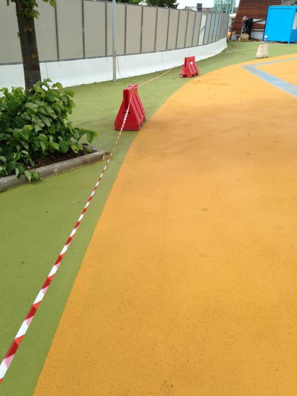 dettaglio di pavimento per pedoni