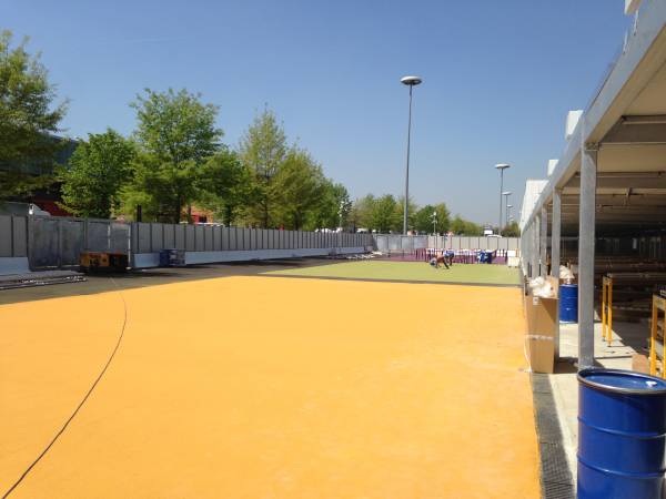 pavimentazione gialla