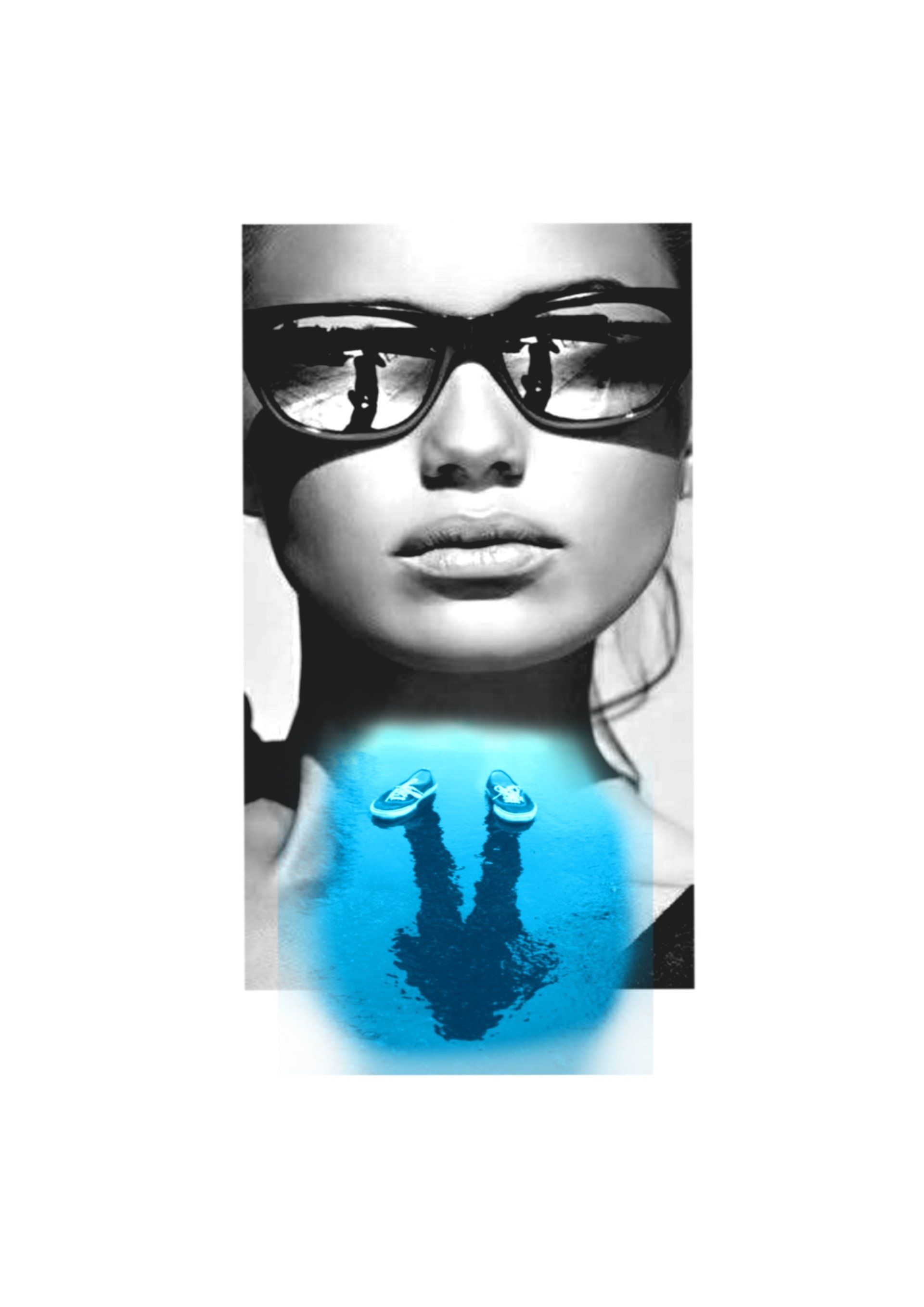 Black and grey face blue colour