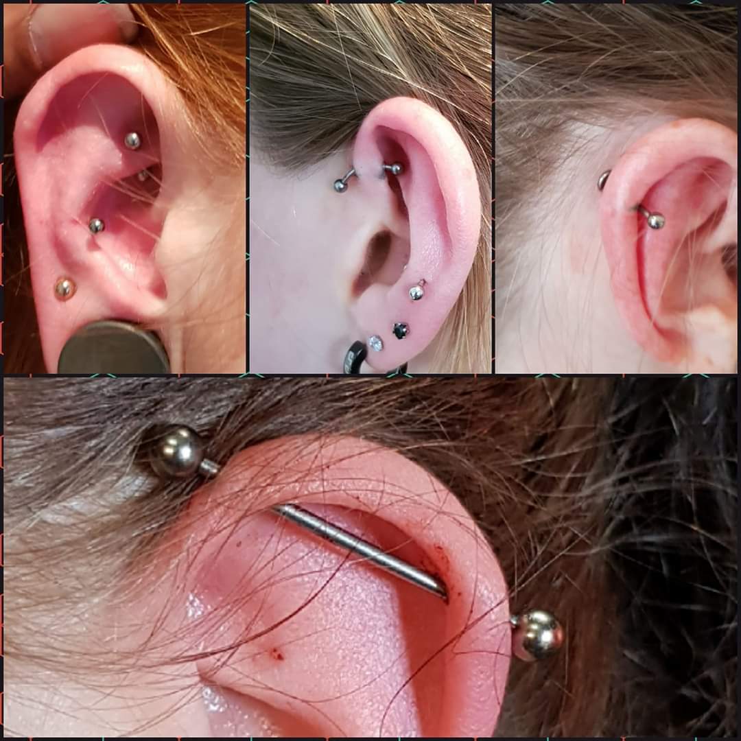 oor piercings industrial piercing