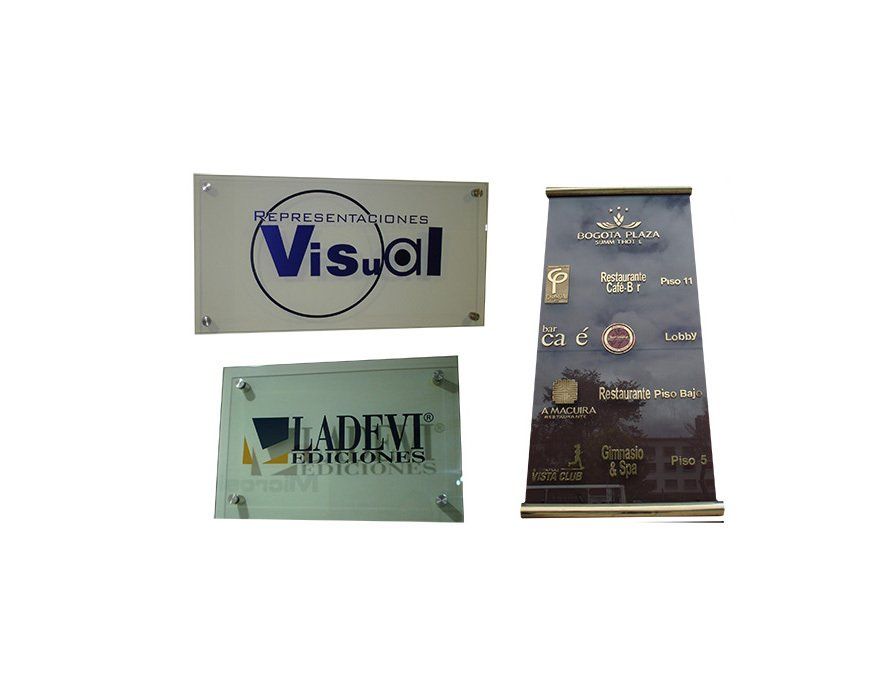 Relieves Rop - Avisos en acero y cristal