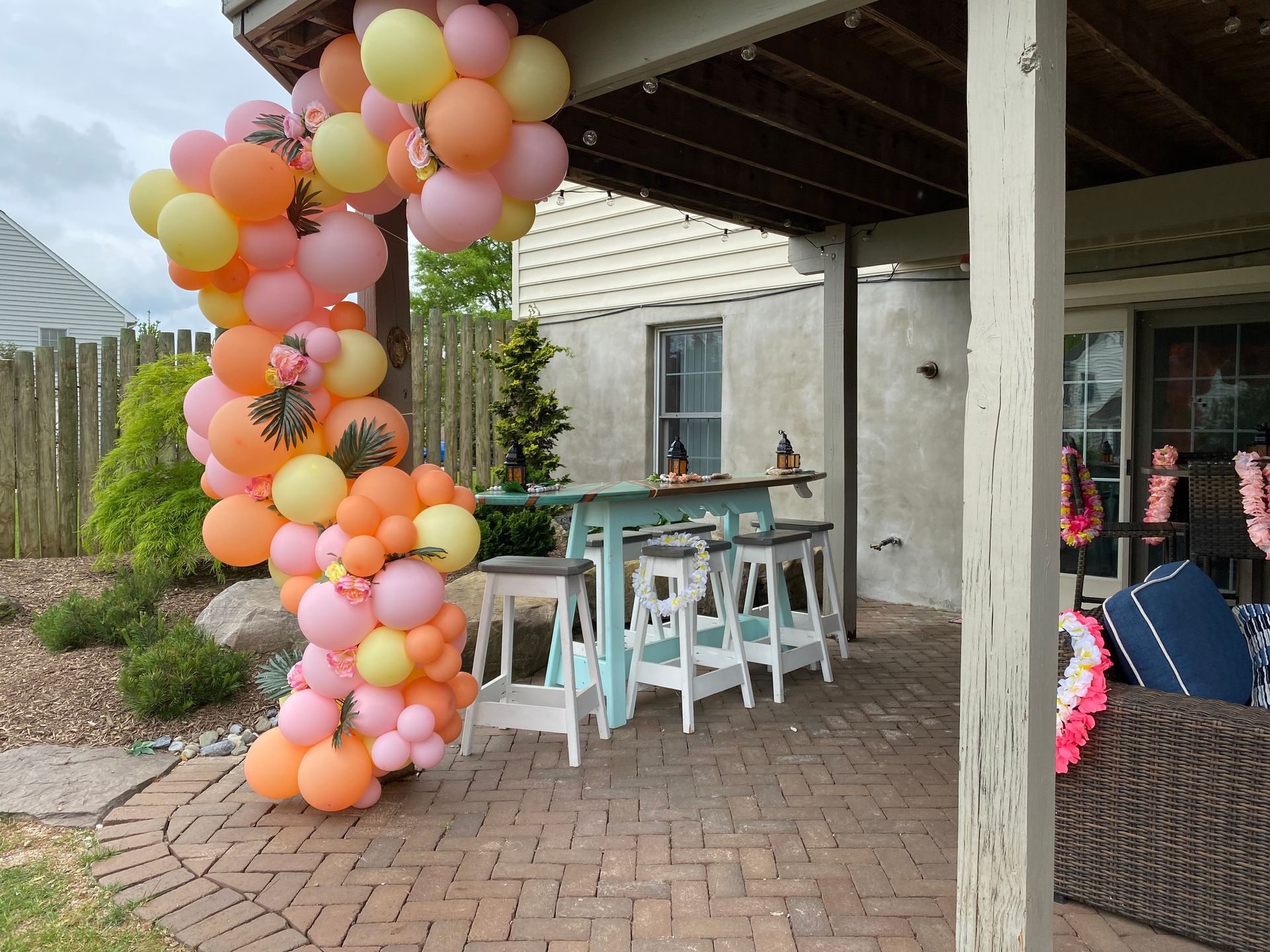 Outdoor Balloon Garland — Enola, PA — Luna Creations LLC