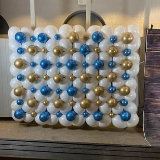 White Silver Gold Balloon — Enola, PA — Luna Creations LLC