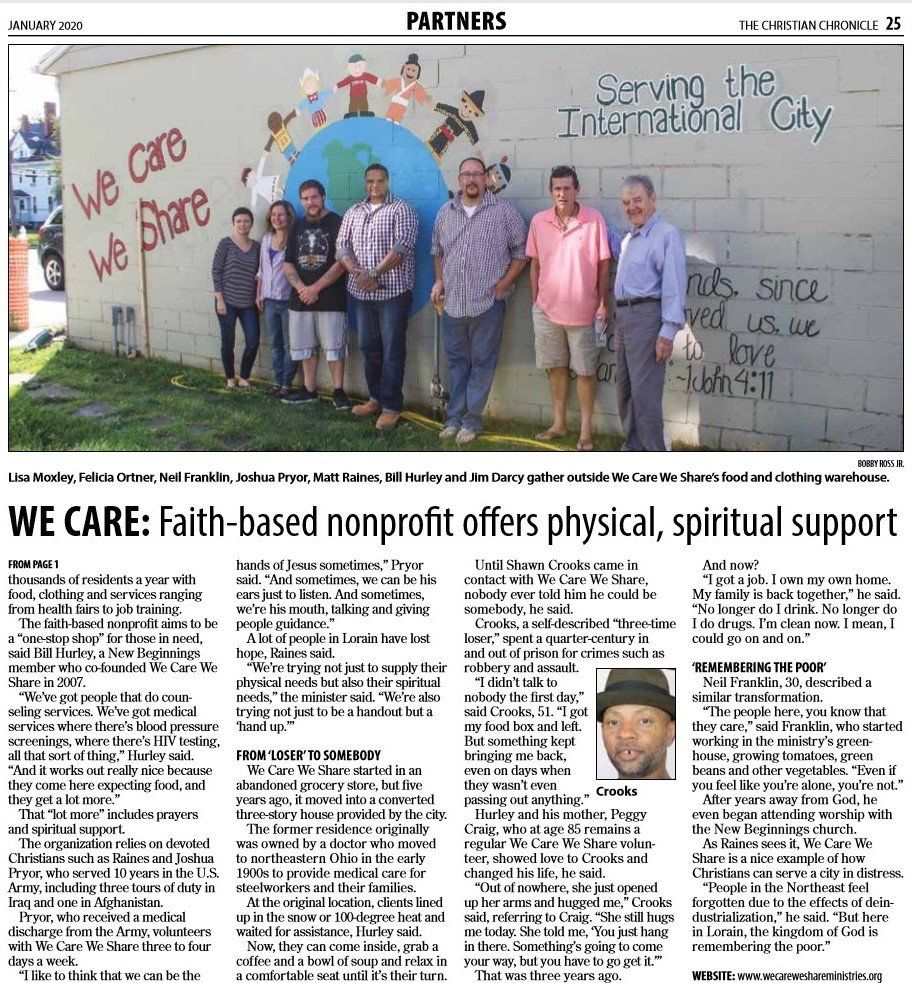 We Care We Share is it's own independent Nonprofit that Amherst helped start and currently supports