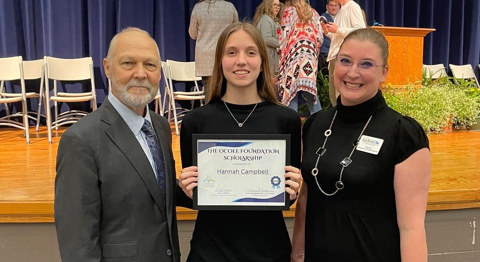 Scholarship winner Hannah Campbell