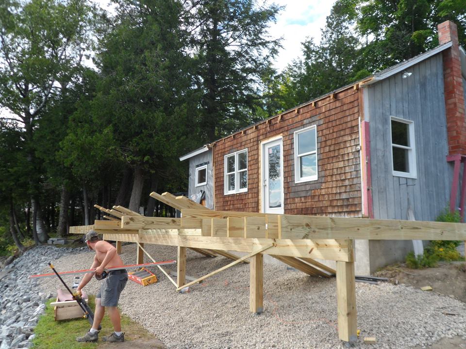 New Deck Construction in Newport Vermont