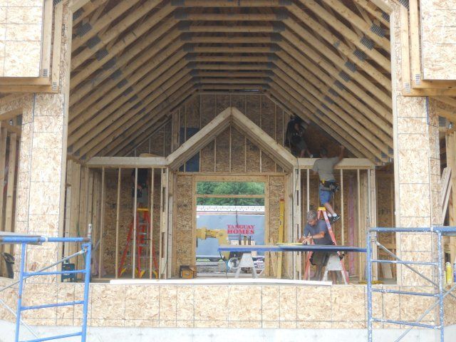 A new home is being built in  Northern VT by Tanguay Homes.