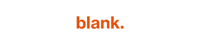 The word blank is written in orange on a white background