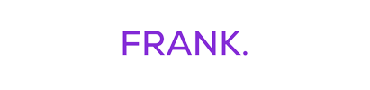 The word frank is written in purple on a white background.