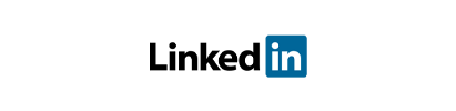 A linkedin logo on a white background