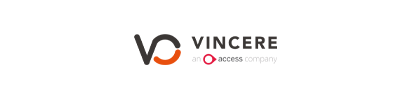 A logo for a company called vincere is shown on a white background.