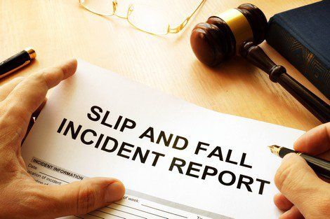 Construction Site Accident — Slip and Fall Incident Report in Saginaw, MI