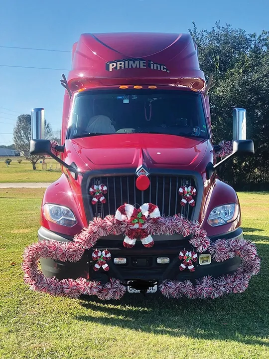 Frankie Faulk said she decorates her truck Frankie Faulk said she decorates her truck
