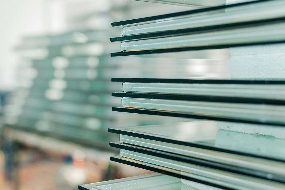 A Close up Of a Stack of Glass Sheets in A Factory — Grafton Glass in South Grafton, NSW