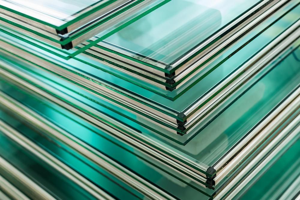 A Close up Of a Stack of Glass Sheets — Grafton Glass in South Grafton, NSW