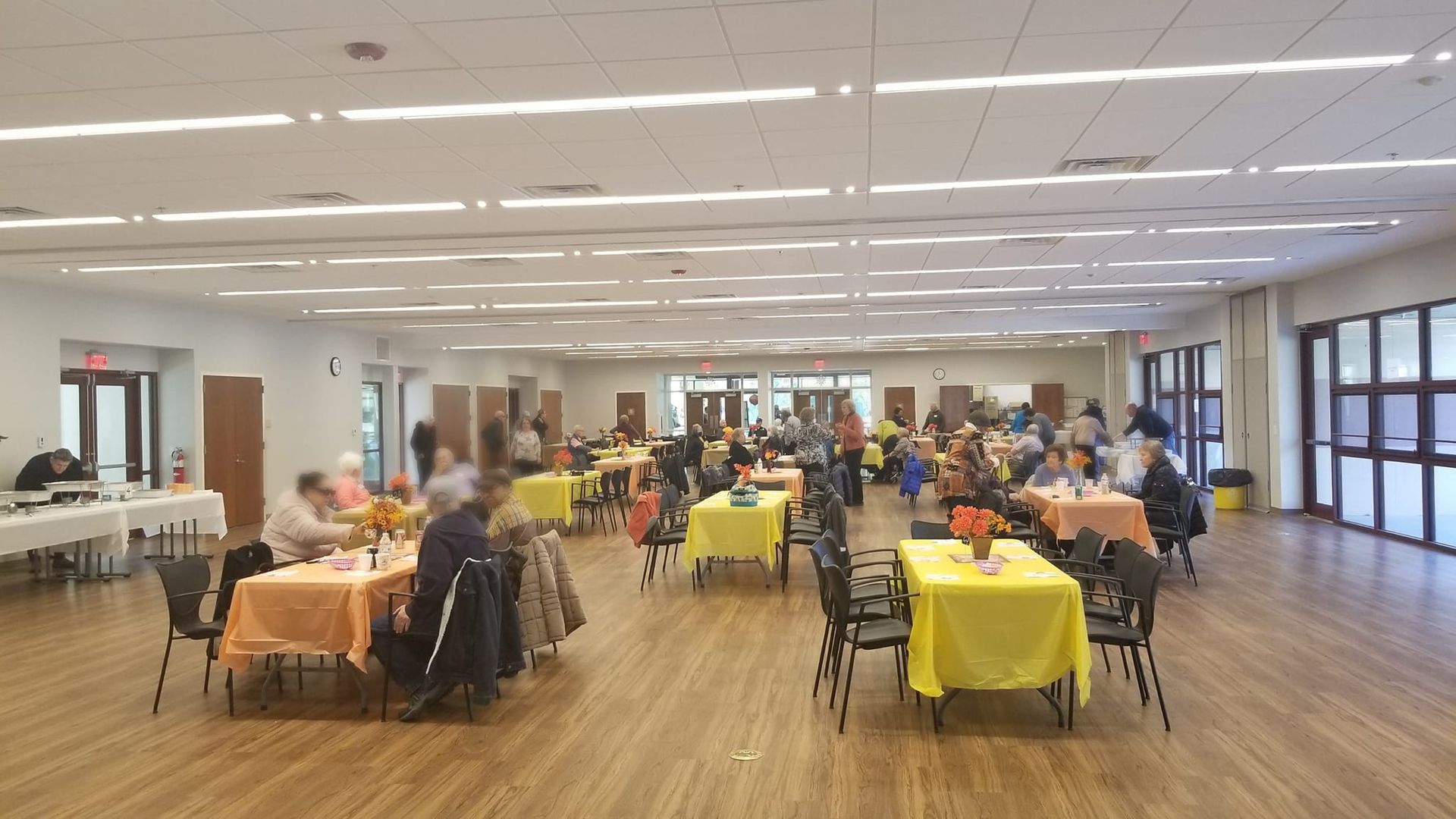 Eddie Allen performing at senior center