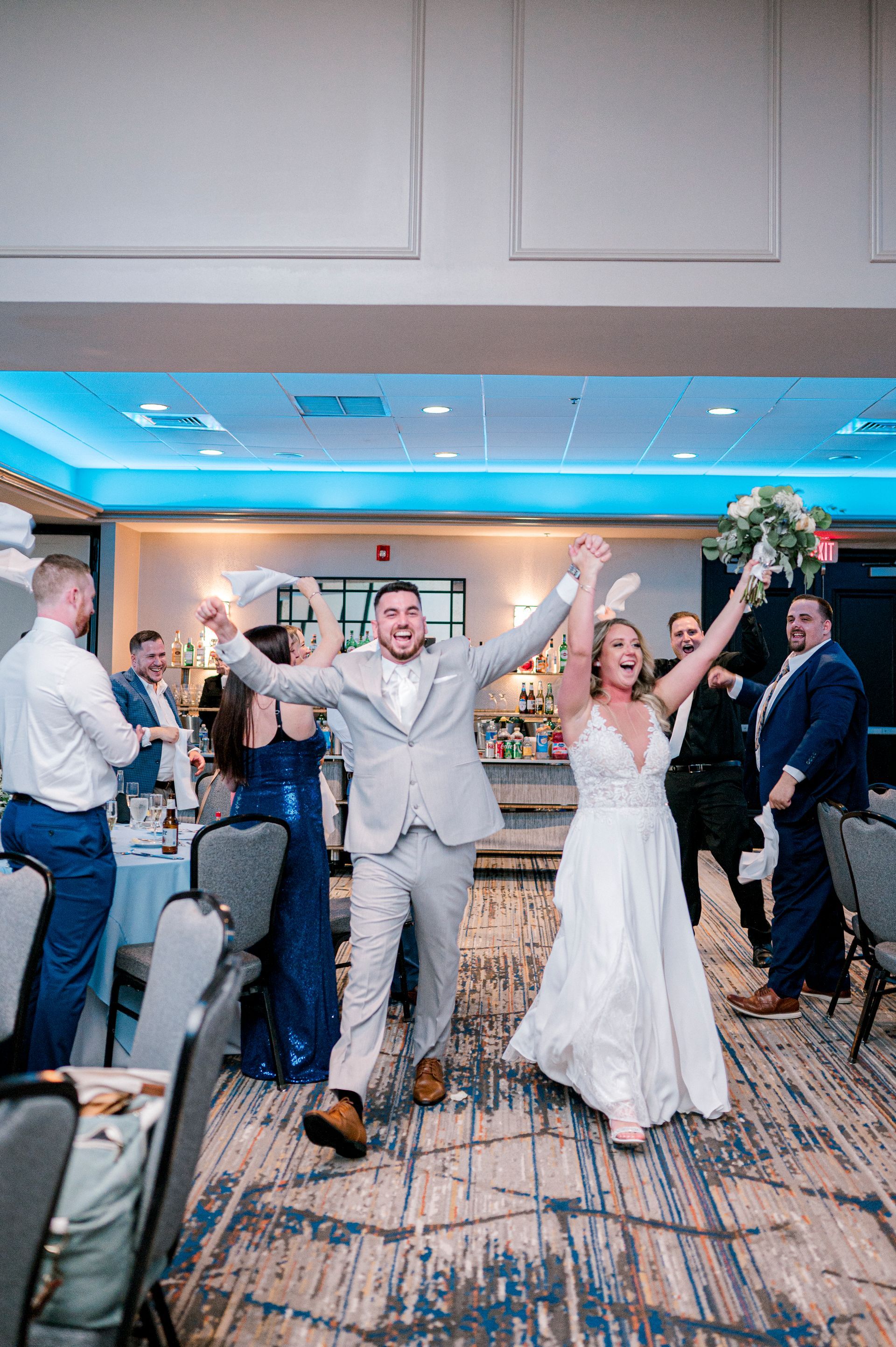 Philly wedding DJ Ethan Mazer performing live for a reception.