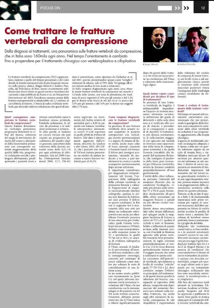 rassegna stampa chirurgo ortopedico