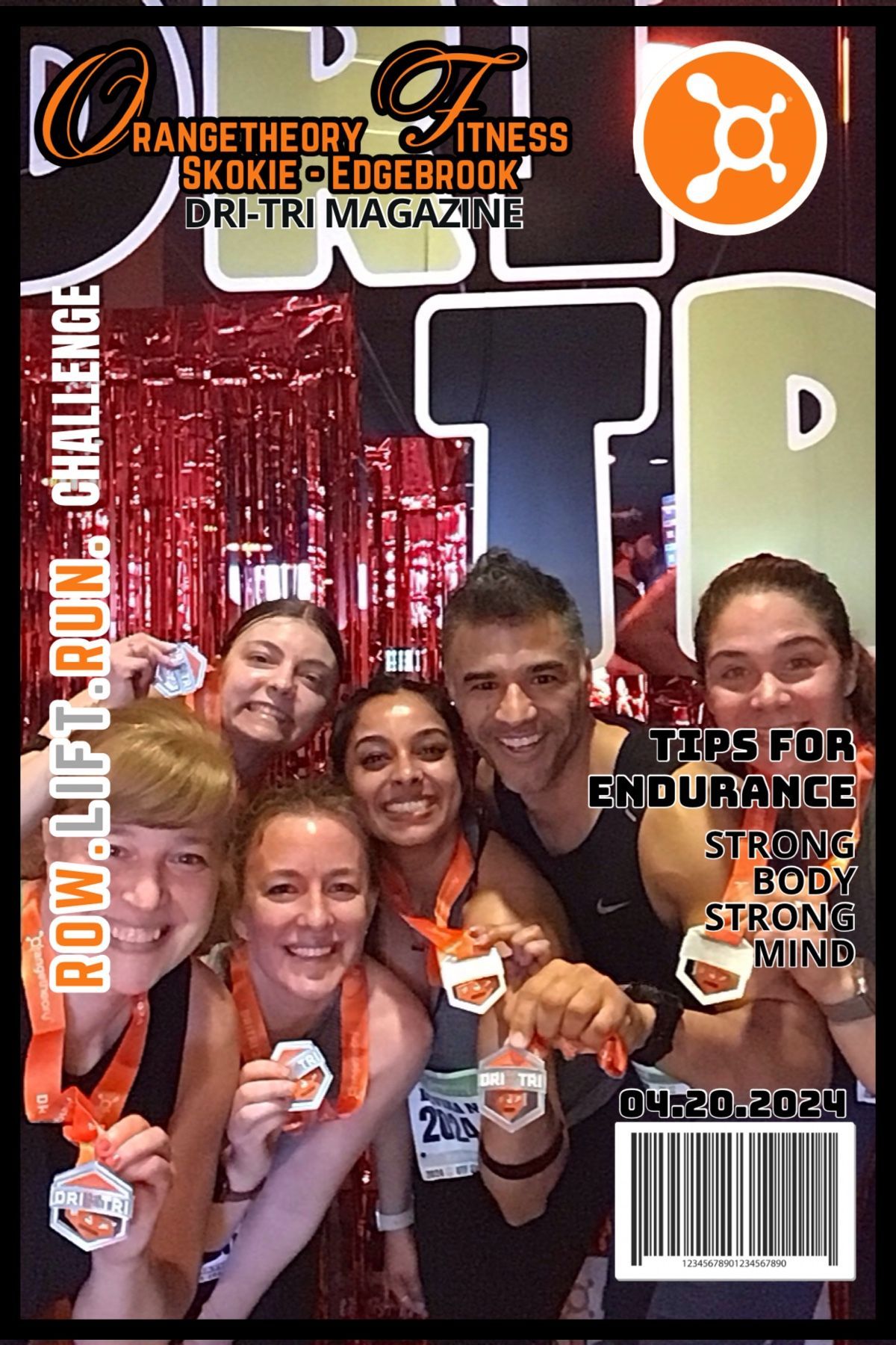 A group of people are posing for a picture on the cover of a magazine. A group of people are posing for a picture on the cover of a magazine.