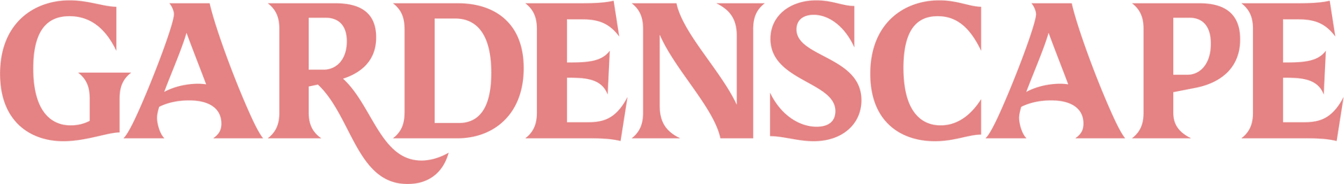 GARDENSCAPE text in reddish-brown color.