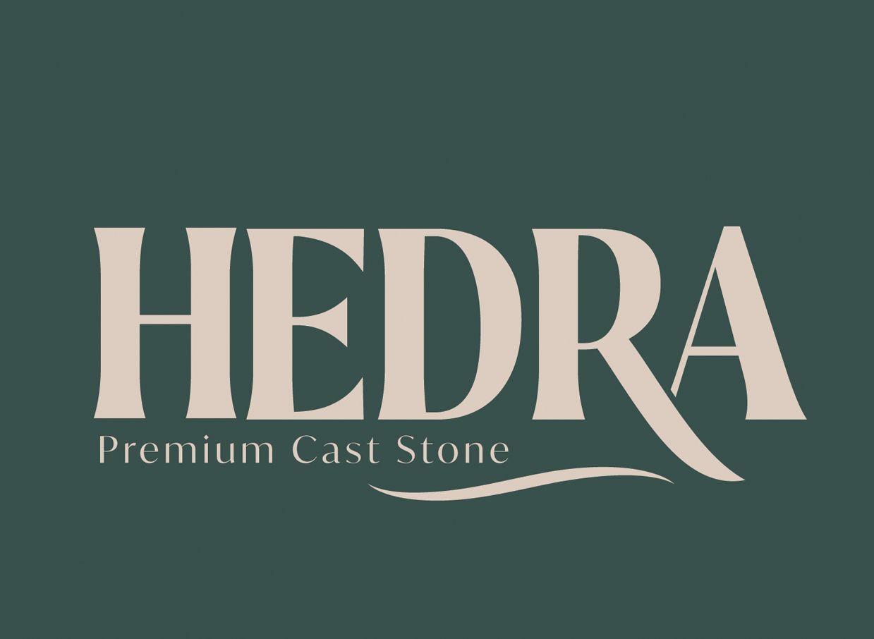 Logo for HEDRA: cream-colored text on a dark green background. Text includes 
