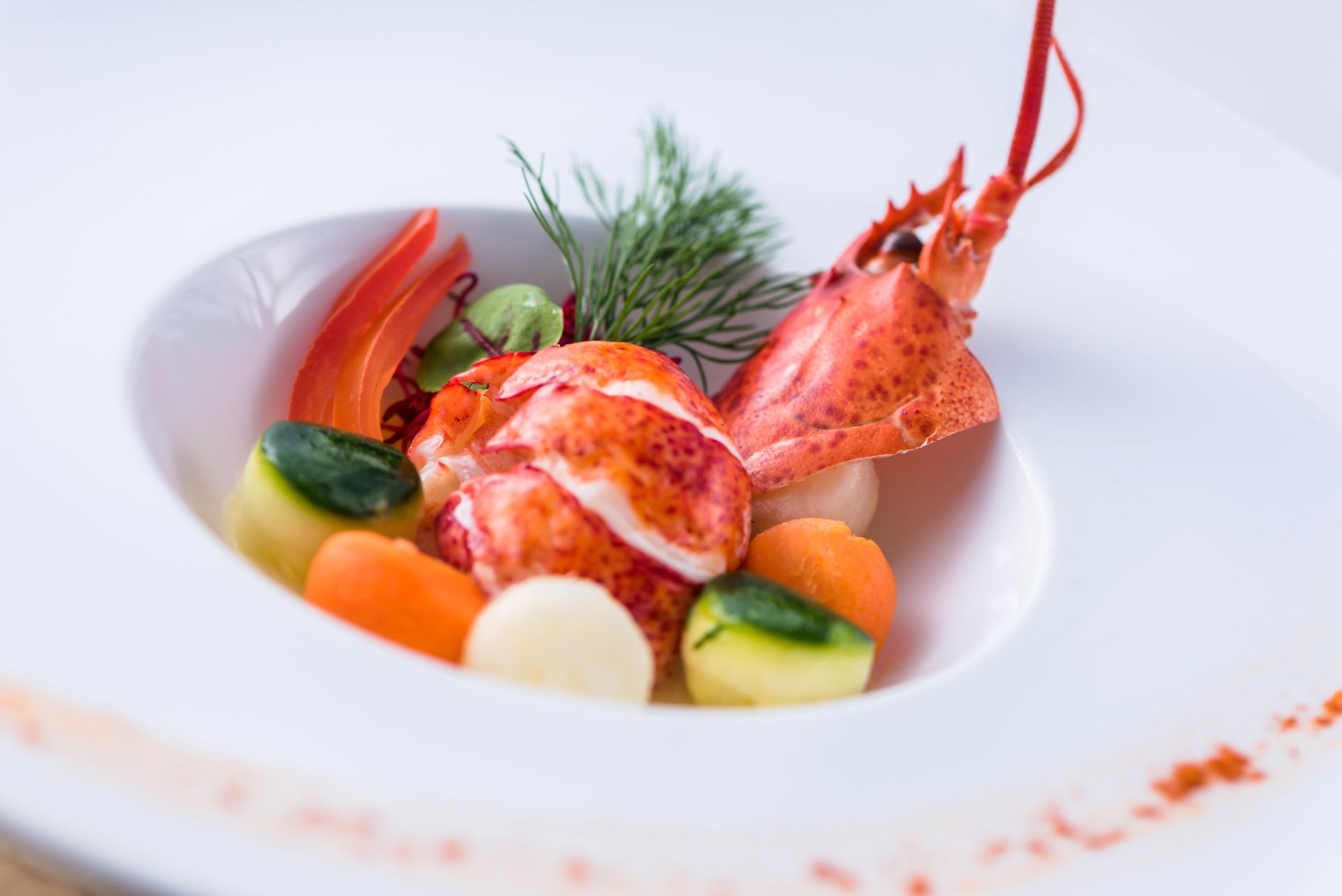 Traiteur gastronomique haut de gamme - menu de la mer