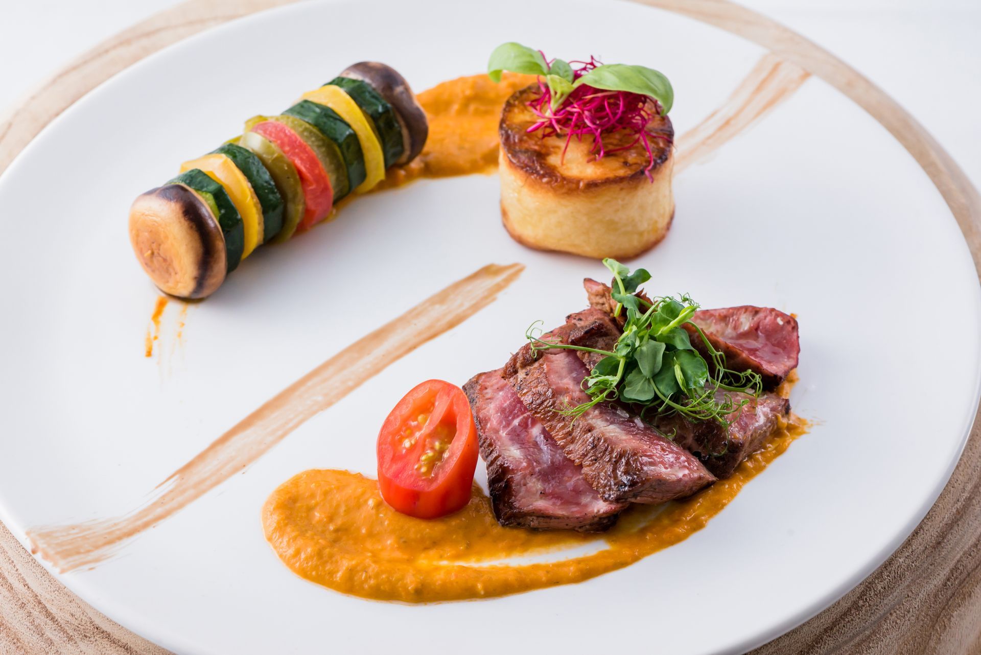 Traiteur gastronomique haut de gamme - menu de la terre