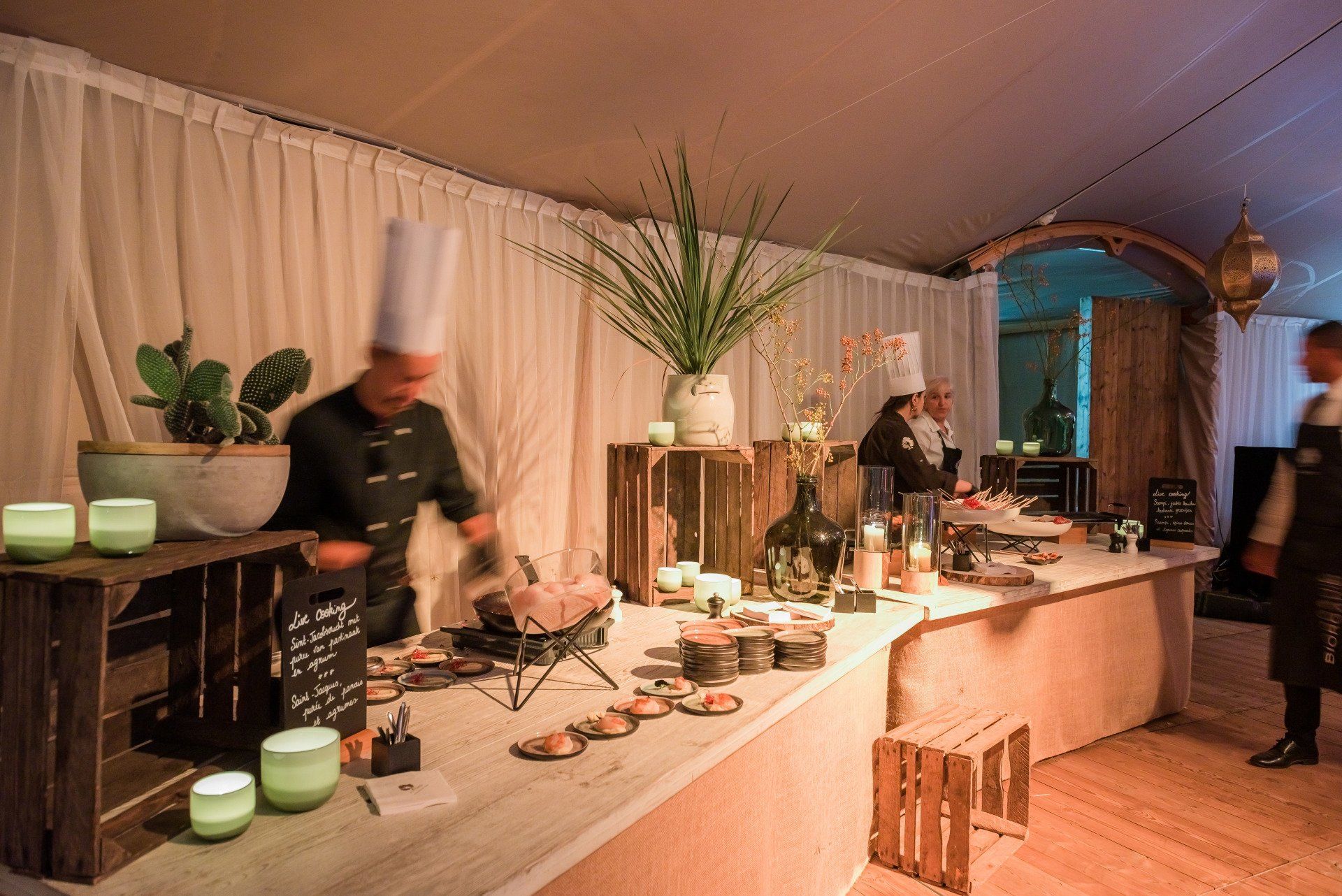 Live-cooking - Organic, Sustainable, Eco-Responsible, High-End Catering in Brussels