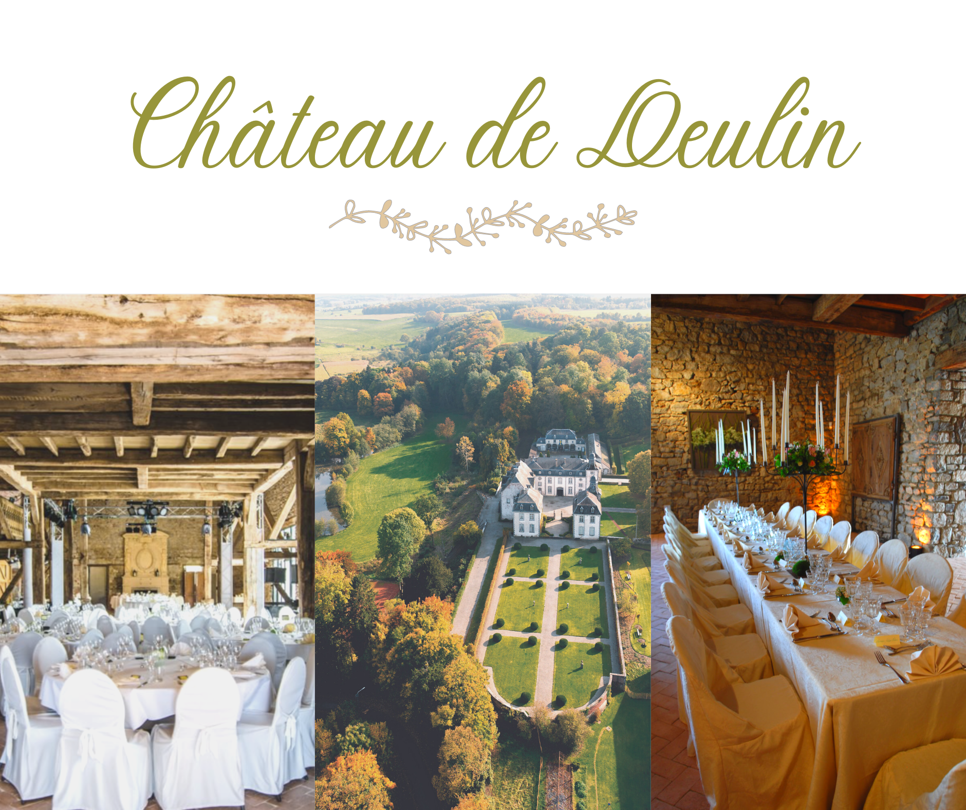 Votre événement avec Biorganic au château de Deulin