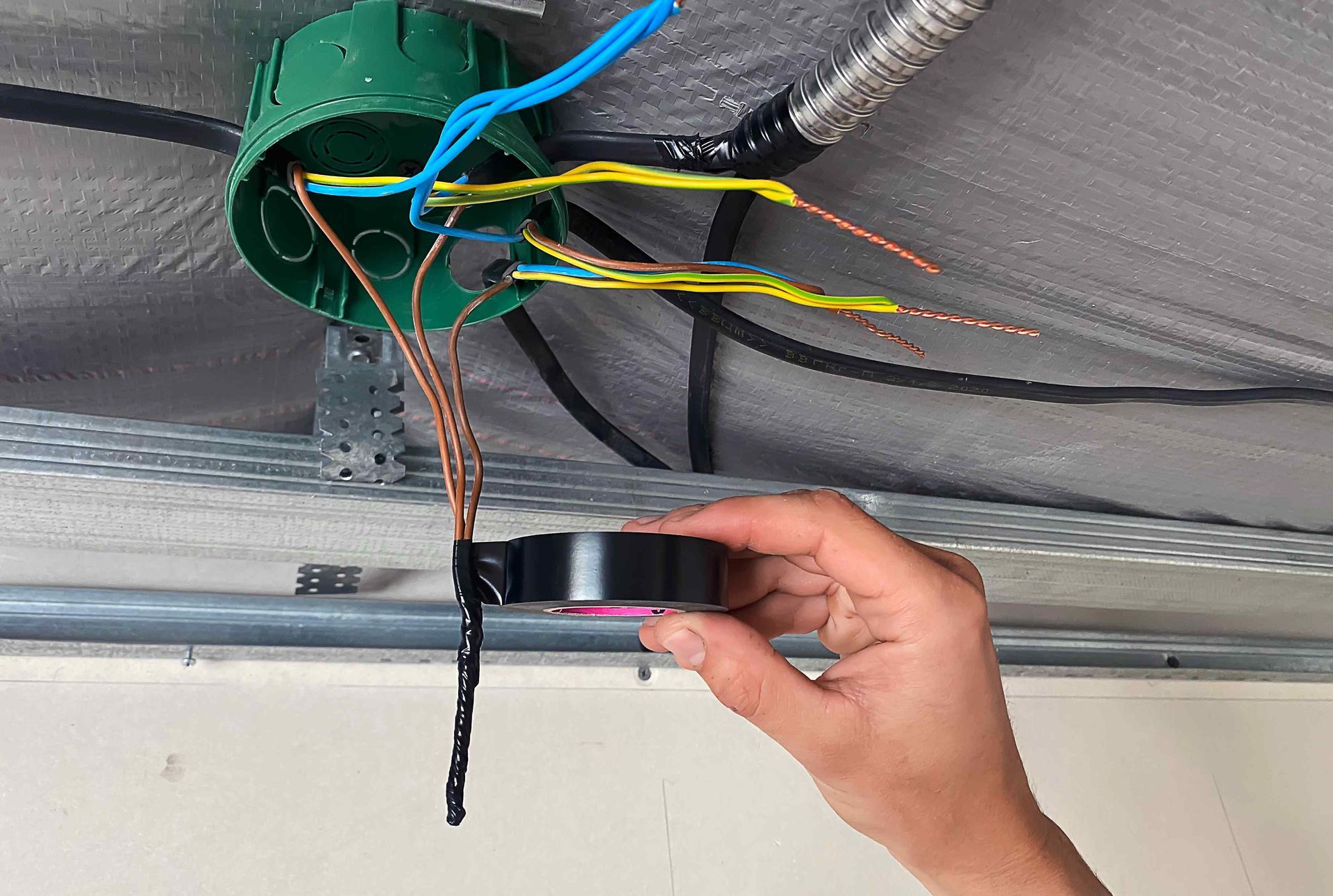 Electrician Rewiring Electrical Junction