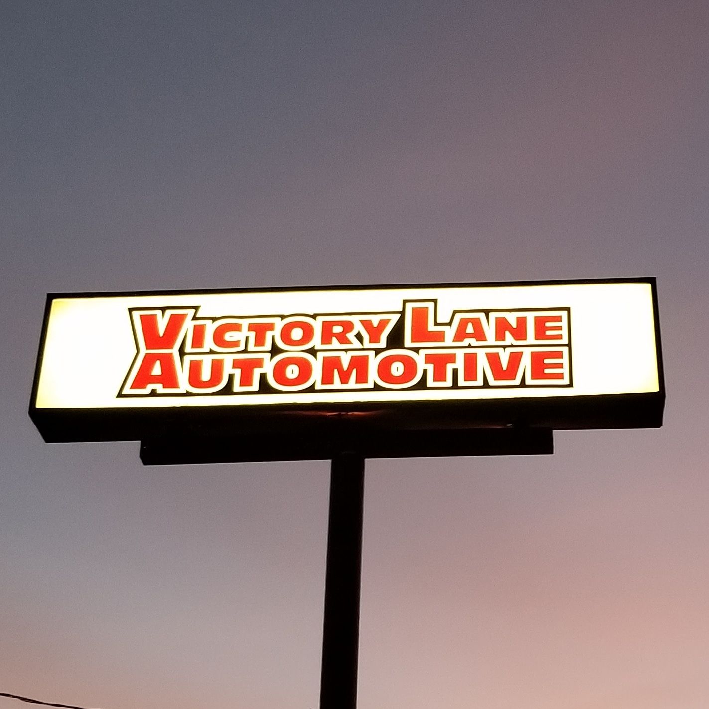Shop Sign | Victory Lane Automotive