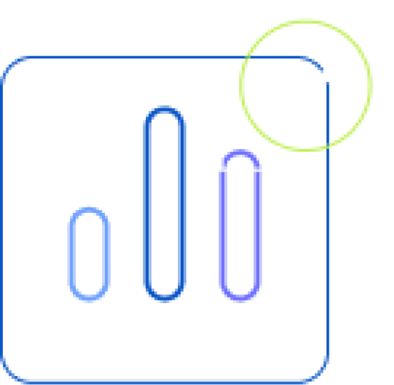 A line drawing of a graph with a green circle around it.