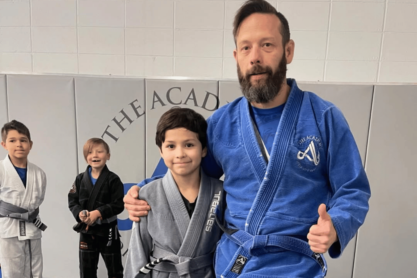 Students practicing Brazilian Jiu-Jitsu drills at The Academy Eden Prairie in Minneapolis, MN.