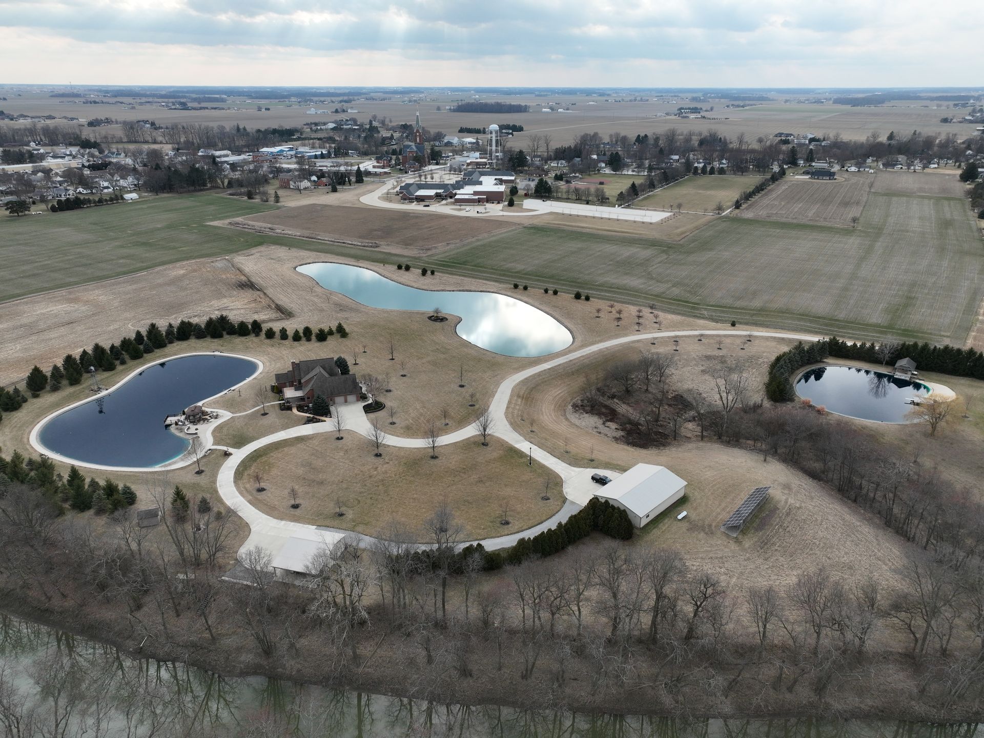 Drone view of current project site