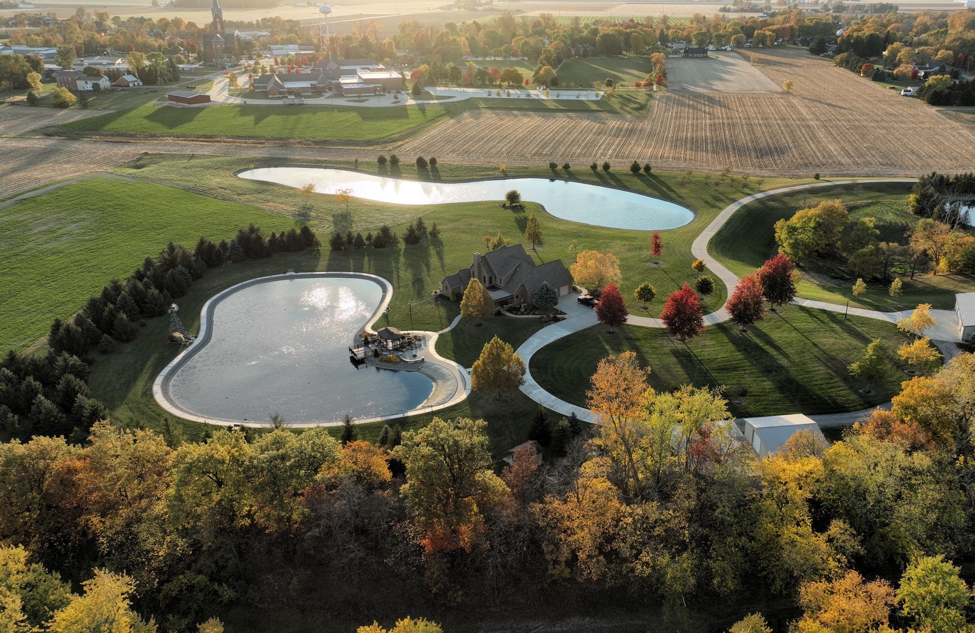 Aerial view of current project site